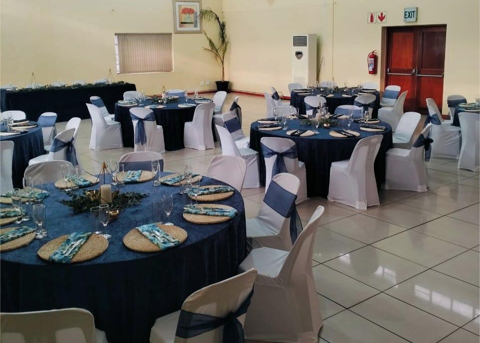 A blue-themed decoration
